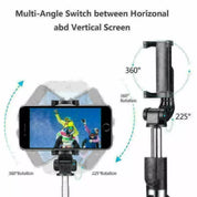 Telescopic Selfie Stick Bluetooth Tripod Monopod Phone Holder for Samsung iPhone