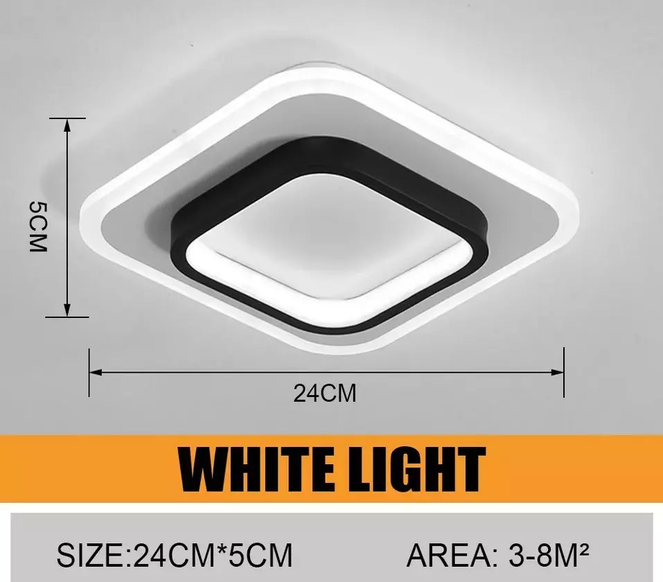 Stylish LED Tri-Color Ceiling Light, Modern, Energy-Saving Elegance for Bedroom & Living Room