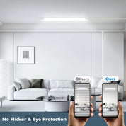 6FT LED Strip Lights Batten Tube Light Office Garage Ceiling Lamp 6500K