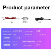 Universal Car Dash Cam Hardwire Kit Mini USB Hard Wire Cable Fuse 12-24V to 5V3A