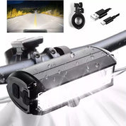 Bicycle Bike LED Front Light 2000mAh Headlight Lamp USB Rechargeable Flashlight