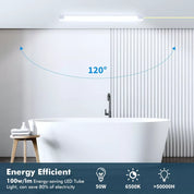 6FT LED Strip Lights Batten Tube Light Office Garage Ceiling Lamp 6500K