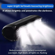 Bicycle Bike LED Front Light 2000mAh Headlight Lamp USB Rechargeable Flashlight