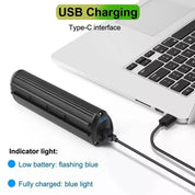 Bicycle Bike LED Front Light 2000mAh Headlight Lamp USB Rechargeable Flashlight