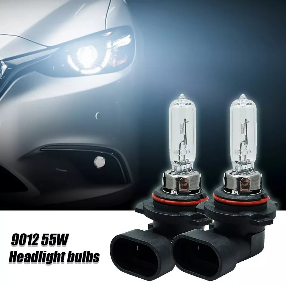 2x 9012 HIR2 LED Headlight Bulbs Kit 55W 13000LM High Low Beam Lights Lamp