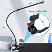 USB Clip-On Desk Lamp – Flexible LED Reading Light for Bedside, Table & Nightstand