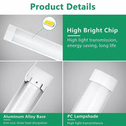 4FT LED Ceiling Strip Light – Energy-Efficient Batten Tube for Office, Garage & Commercial Spaces