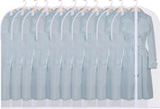 10-Pack Clothes Protector Bags – Large Hanging Suit Covers for Dresses, Jackets, and Coats Dust Protection