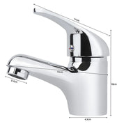 Stylish Basin Mixer Tap – Chrome Bathroom Sink Mono Faucet with Fixings &  Waste