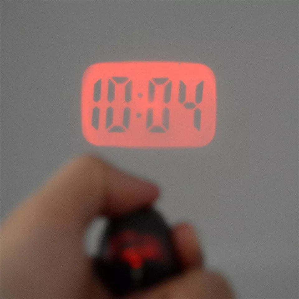 LCD LED Digital Projection Alarm Clock Time Temperature Projector