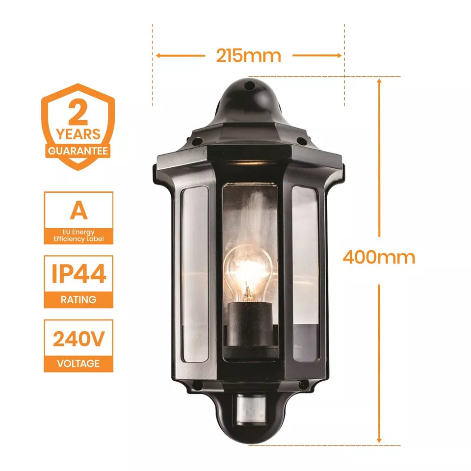 PIR Motion Sensor Lamp Outdoor Security Wall Light Bulkhead LED Garden Lights