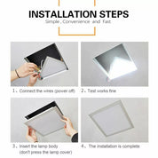 48W LED Panel Light 600x600mm – Ultra-Bright Cool White 6500K Ceiling Panel for Home & Office