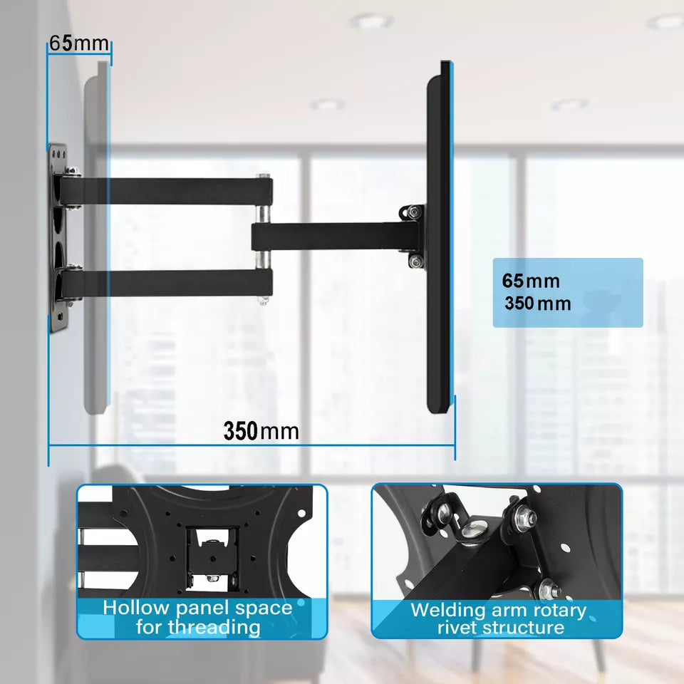 Universal TV Wall Mount Bracket – Tilt & Swivel for 14-45 Inch LCD, LED, Plasma