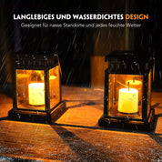 2 Pack Solar Garden Hanging Lamps