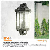 PIR Motion Sensor Lamp Outdoor Security Wall Light Bulkhead LED Garden Lights