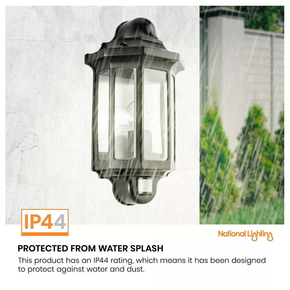 PIR Motion Sensor Lamp Outdoor Security Wall Light Bulkhead LED Garden Lights