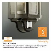 PIR Motion Sensor Lamp Outdoor Security Wall Light Bulkhead LED Garden Lights