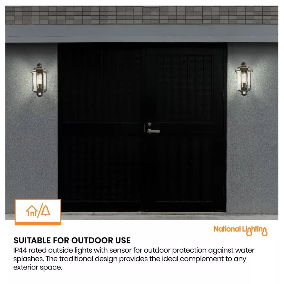 PIR Motion Sensor Lamp Outdoor Security Wall Light Bulkhead LED Garden Lights