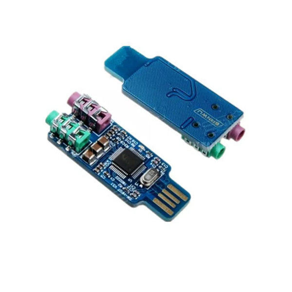 CM108 USB Sound Card Module Drive Free Laptop Computer External Sound ...