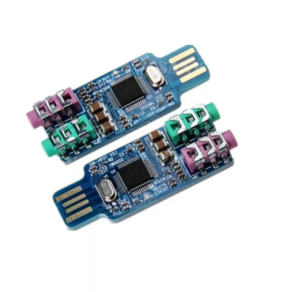 CM108 USB Sound Card Module Drive Free Laptop Computer External Sound Card Lot