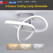 Stylish LED Tri-Color Ceiling Light, Modern, Energy-Saving Elegance for Bedroom & Living Room