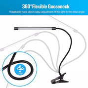 USB Clip-On Desk Lamp – Flexible LED Reading Light for Bedside, Table & Nightstand