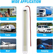 120LED Car Van Interior Tube Strip Light – 12V/24V with ON/OFF Switch for Caravan & Boat Lighting