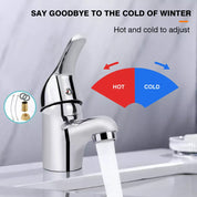 Stylish Basin Mixer Tap – Chrome Bathroom Sink Mono Faucet with Fixings &  Waste