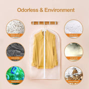 10-Pack Clothes Protector Bags – Large Hanging Suit Covers for Dresses, Jackets, and Coats Dust Protection