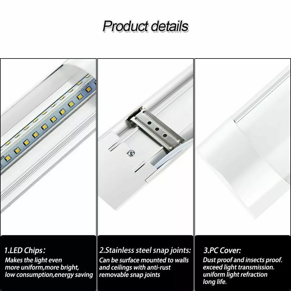 4-Pack 4FT LED Shop Lights