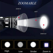 Mountain Bike Lights USB Rechargeable Bicycle LED Torch Front Rear Lamp Set NEW