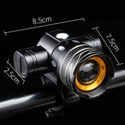 Mountain Bike Lights USB Rechargeable Bicycle LED Torch Front Rear Lamp Set NEW