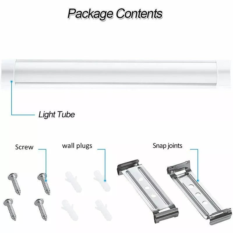 4FT LED Ceiling Strip Light – Energy-Efficient Batten Tube for Office, Garage & Commercial Spaces