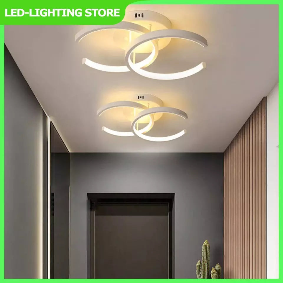 Stylish LED Tri-Color Ceiling Light, Modern, Energy-Saving Elegance for Bedroom & Living Room