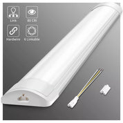 4FT Slim LED Batten Light – Bright Daylight Strip for Living Room Fluorescent Replacement