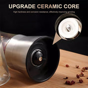 2-Pack Salt and Pepper Mill Set – Premium Stainless Steel Adjustable Shakers for Coarse & Fine Grinding