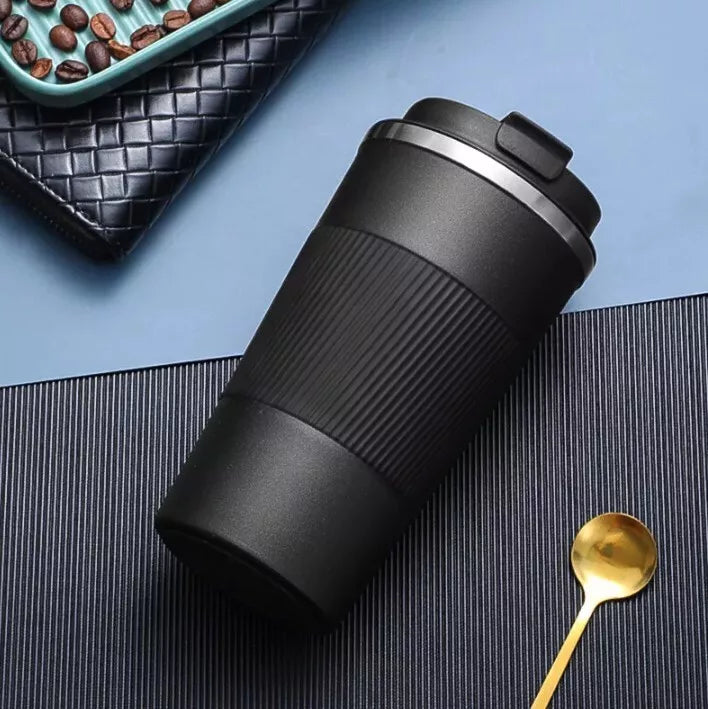 Stainless Steel Thermos Mug – Insulated Tea & Coffee Travel Mug for Hot & Cold Drinks
