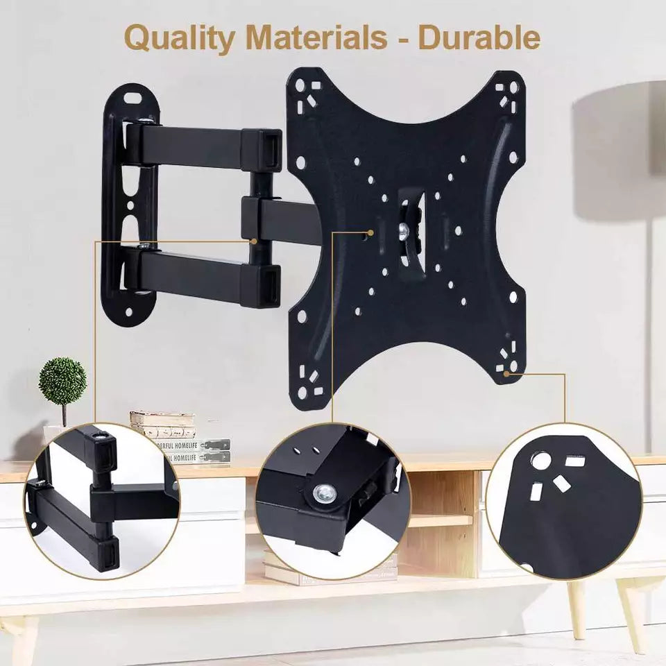 Universal TV Wall Mount Bracket – Tilt & Swivel for 14-45 Inch LCD, LED, Plasma