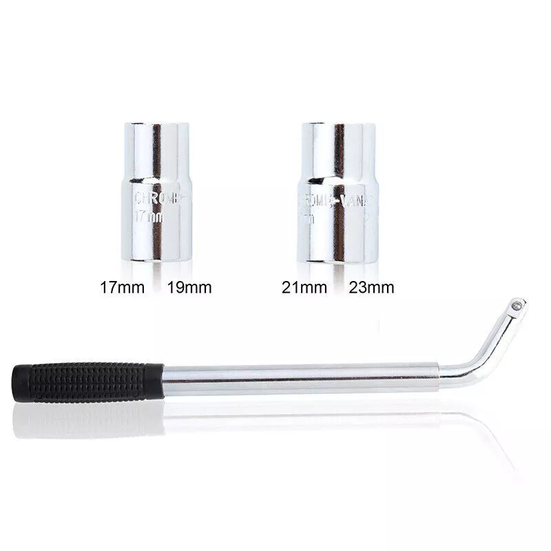 Extendable Wheel Wrench – Heavy Duty Telescopic Tire Nut Tool for 17, 19, 21, 23mm Sockets