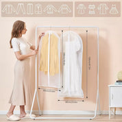 10-Pack Clothes Protector Bags – Large Hanging Suit Covers for Dresses, Jackets, and Coats Dust Protection