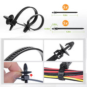 726PCS Car Trim Clips and Fasteners Kit – Auto Plastic Push Rivets, Pins, and Bumper Clips for Vehicle Maintenance