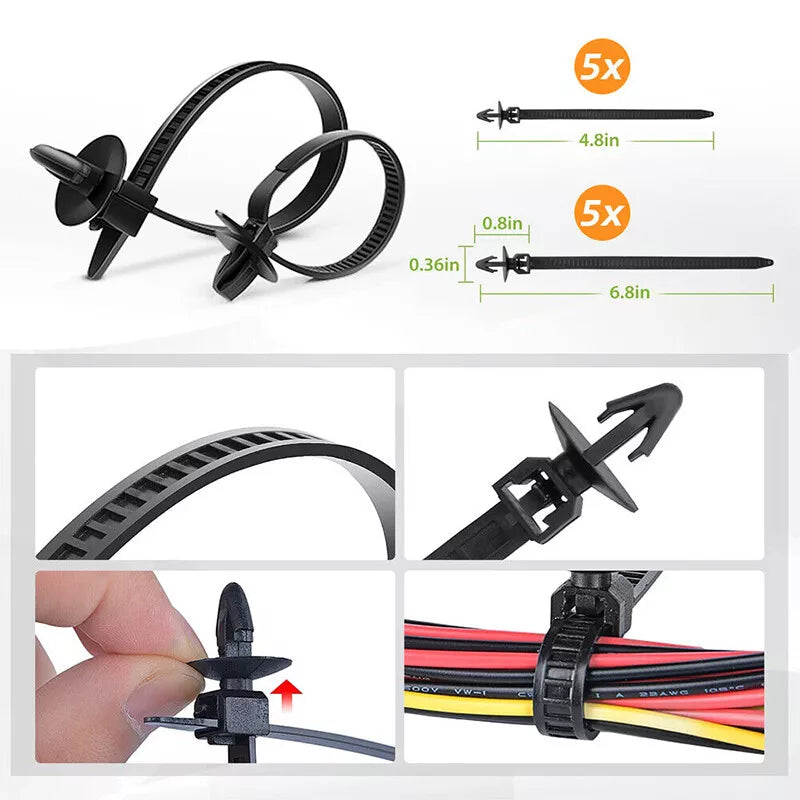 726PCS Car Trim Clips and Fasteners Kit – Auto Plastic Push Rivets, Pins, and Bumper Clips for Vehicle Maintenance