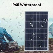 15W DC 12V Solar Panel Kit with Alligator Clip Home Indoor Outdoor Waterproof