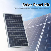15W DC 12V Solar Panel Kit with Alligator Clip Home Indoor Outdoor Waterproof