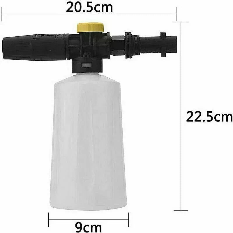 Snow Foam Lance Cannon for Karcher K2-K7 – High-Pressure Car Wash Foam Gun with Bottle