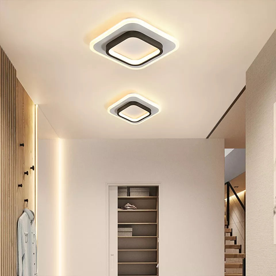 Stylish LED Tri-Color Ceiling Light, Modern, Energy-Saving Elegance for Bedroom & Living Room
