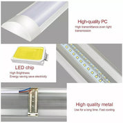 4FT LED Ceiling Strip Light – Sleek & Powerful Daylight Lamp for Garage, Office & Commercial Use