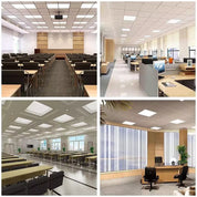 Ultra-Bright 48W LED Panel Light, 600x600mm, Waterproof Driver, Cool White 6500K, Perfect for Garages & Workspaces