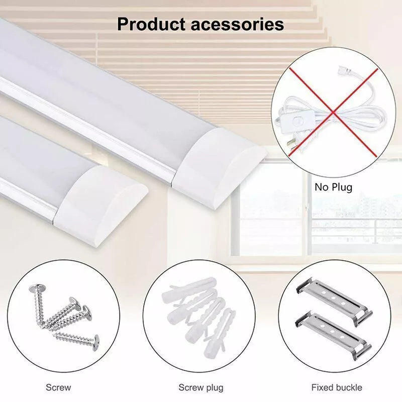 4FT LED Ceiling Strip Light – Energy-Efficient Batten Tube for Office, Garage & Commercial Spaces