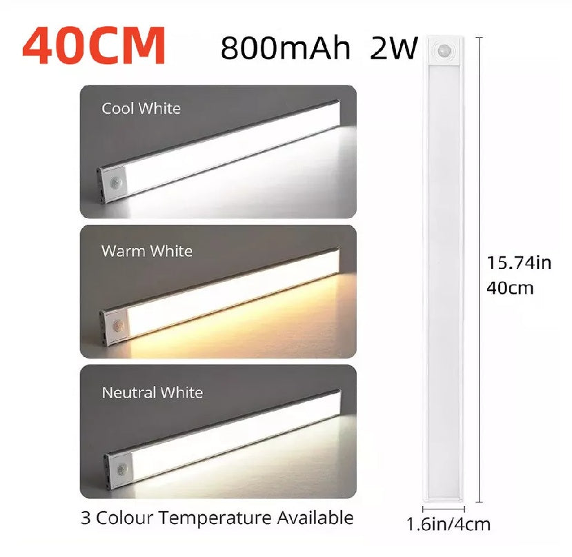 Wireless LED Under Cabinet Light – USB Powered Stick-On Kitchen Counter Lighting